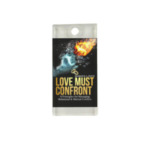 LOVE MUST CONFRONT KEYCHAIN